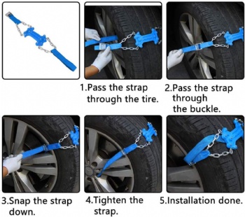 Adjustable Snow Chains Tire Traction
