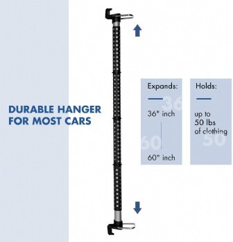 Heavy Duty Expandable Clothes Bars Car Hangers Rod