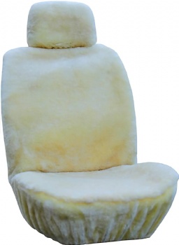 Beige Genuine Sheepskin Seat Covers