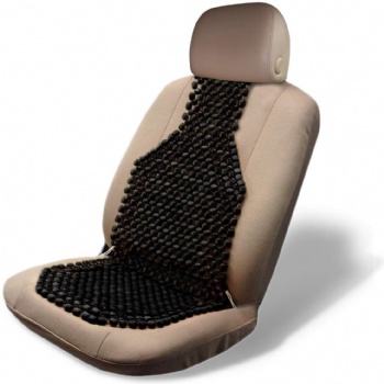 Black Wood Beaded Seat Cushion Seat Cover