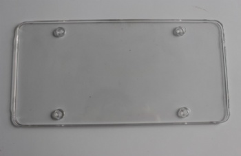 Breakable Clear Flat License Plate Cover