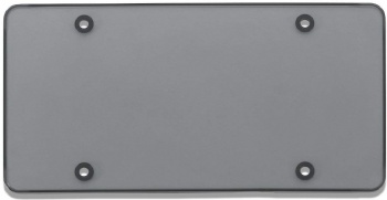 Breakable Smoked Flat License Plate Cover