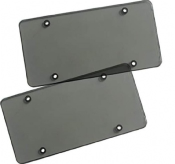Unbreakable Smoked Flat License Plastic Shields