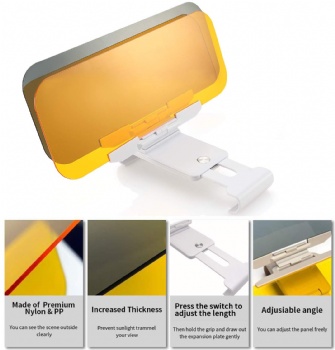 2 in 1 Car Sun Visor Day and Night for Driving