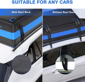 21 Cubic Feet Car Rooftop Cargo Carrier Bag For With/Without Racks