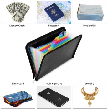 Fireproof Waterproof Safe Expanding File Folder Accordion Document Organizer
