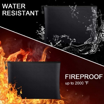 Fireproof Money Bag Safe Pouch File Storage