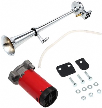 KUNTEC 12V 150DB Electric Air Horn Compressor Single Trumpet For Car Truck Boat