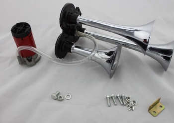 12V DC 3PCS Trumpet Air Horn Kit with Compressor