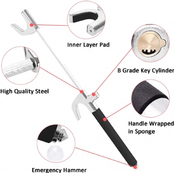 Theft Car Steering Wheel Lock With Hammer