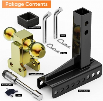 Adjustable Trailer Hitch Ball Mount