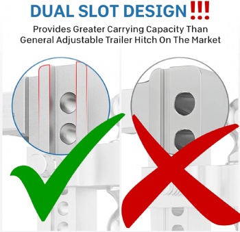 Aluminum Adjustable Trailer Hitch Ball Mount