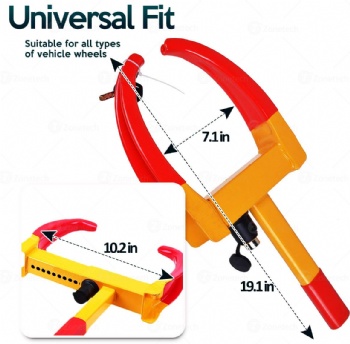 Wheel Lock Heavy Duty Security Tire Lock Anti Theft Lock For Car