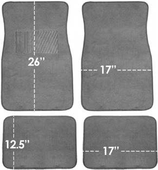 4Pcs Car Floor Mat