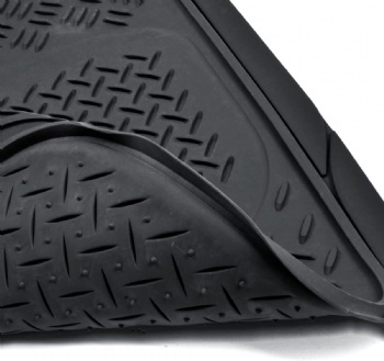 3pcs PVC Rubber Car Floor Mat For All Weather