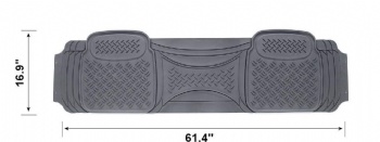 All Weather Truck SUV Car Rear Rubber Floor Mat Black