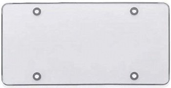 Breakable Clear Flat License Plate Cover