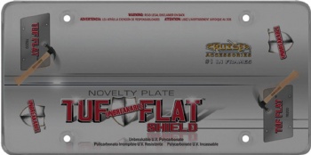 Unbreakable Smoked Flat License Plastic Shields