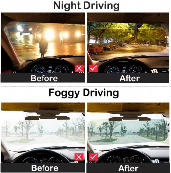 2 in 1 Car Sun Visor Day and Night for Driving