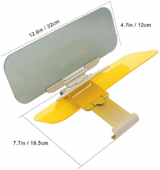 2 in 1 Day and Night Anti-Glare Car Windshield Extender Visor