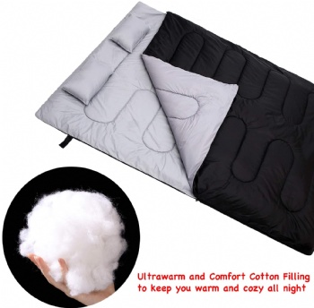 Double Sleeping Bag for Backpacking Camping Or Hiking