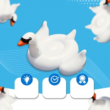 Swan Inflatable Pool Float