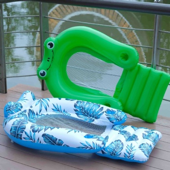 U Shape Inflatable Pool Mesh Lounger
